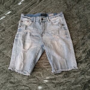 Aeropostale Light Blue Cut-Off Denim Shorts